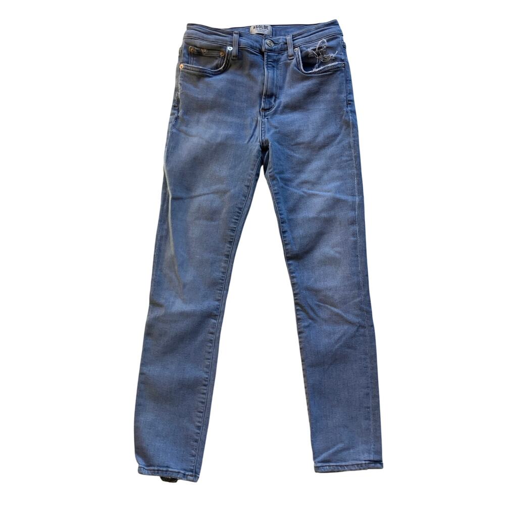 AGOLDE Sophie High Rise Skinny Crop Light Wash Jeans Size 27